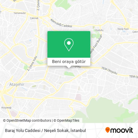 Baraj Yolu Caddesi / Neşeli Sokak harita