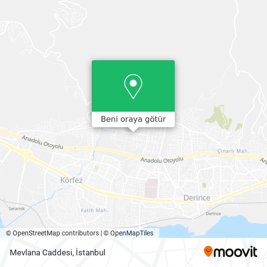 Mevlana Caddesi harita