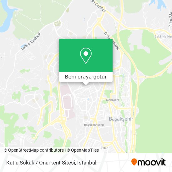 Kutlu Sokak / Onurkent Sitesi harita
