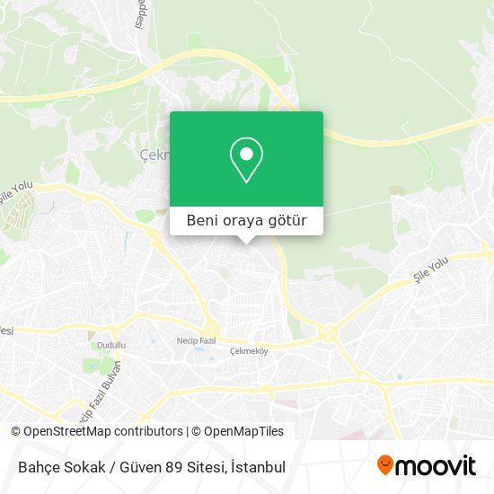 Bahçe Sokak / Güven 89 Sitesi harita