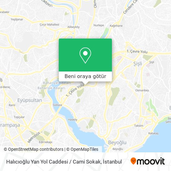 Halıcıoğlu Yan Yol Caddesi / Cami Sokak harita