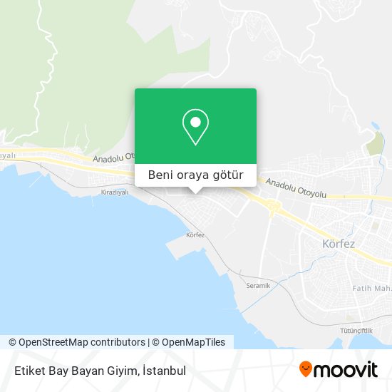 Etiket Bay Bayan Giyim harita