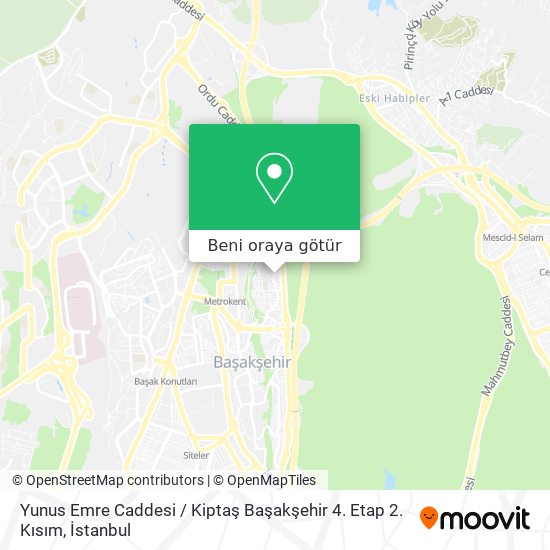 Yunus Emre Caddesi / Kiptaş Başakşehir 4. Etap 2. Kısım harita