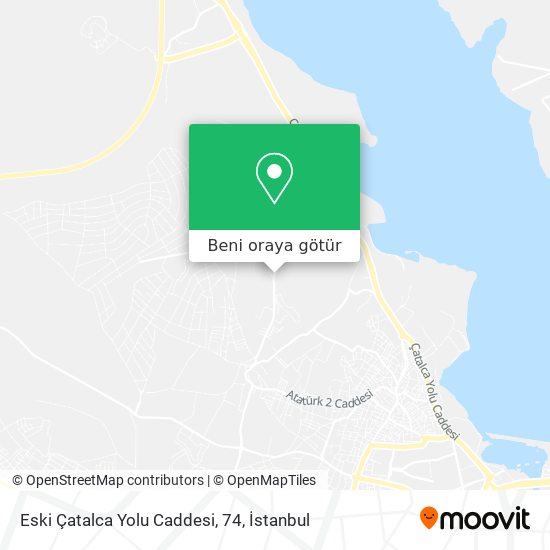 Eski Çatalca Yolu Caddesi, 74 harita