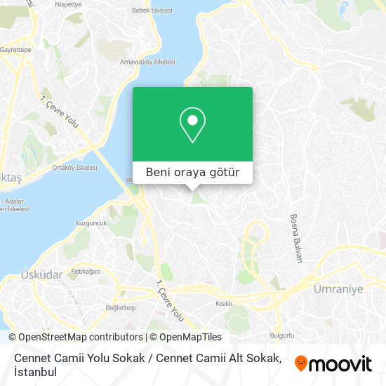 Cennet Camii Yolu Sokak / Cennet Camii Alt Sokak harita