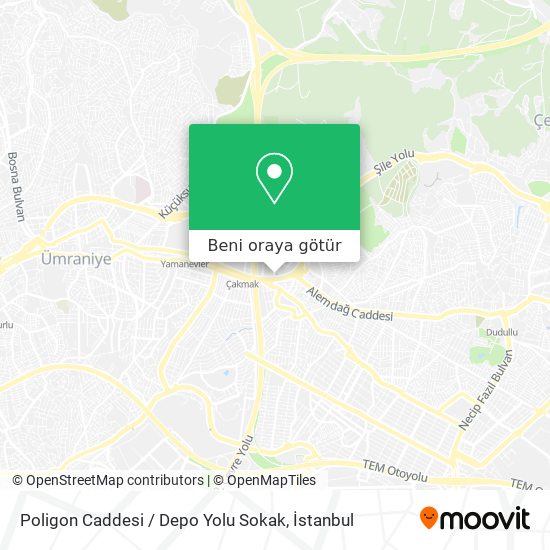 Poligon Caddesi / Depo Yolu Sokak harita