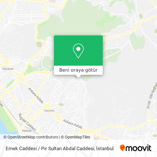 Emek Caddesi / Pir Sultan Abdal Caddesi harita