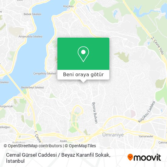 Cemal Gürsel Caddesi / Beyaz Karanfil Sokak harita