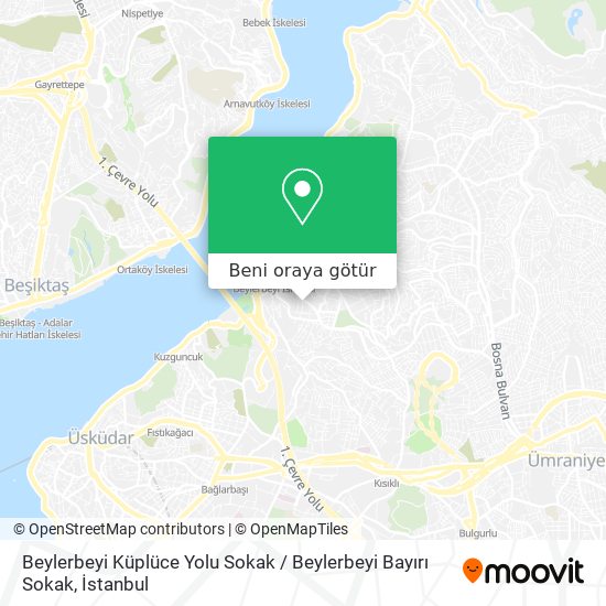 Beylerbeyi Küplüce Yolu Sokak / Beylerbeyi Bayırı Sokak harita