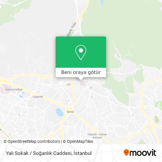 Yalı Sokak / Soğanlık Caddesi harita