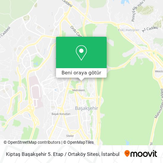 Kiptaş Başakşehir 5. Etap / Ortaköy Sitesi harita
