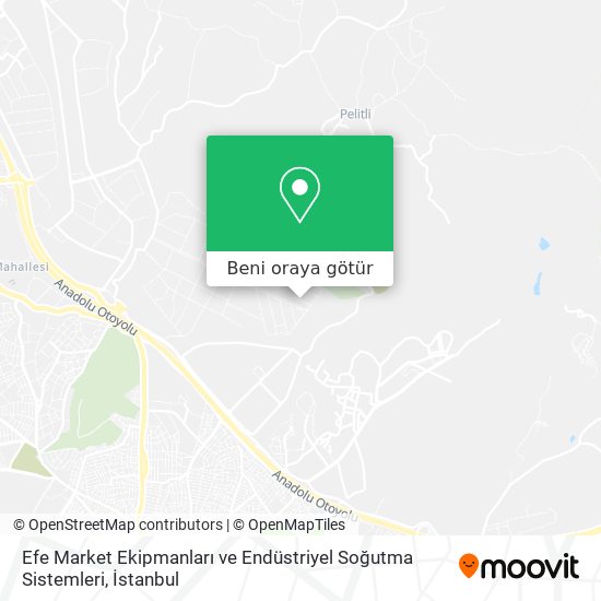 Efe Market Ekipmanları ve Endüstriyel Soğutma Sistemleri harita