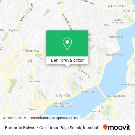 Barbaros Bulvarı / Gazi Umur Paşa Sokak harita