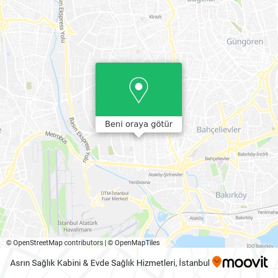 Asrın Sağlık Kabini & Evde Sağlık Hizmetleri harita