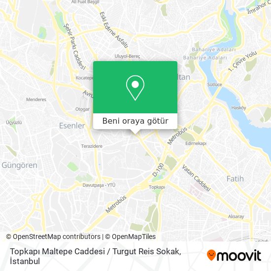 Topkapı Maltepe Caddesi / Turgut Reis Sokak harita