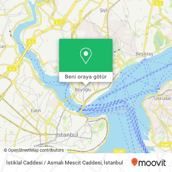 İstiklal Caddesi / Asmalı Mescit Caddesi harita
