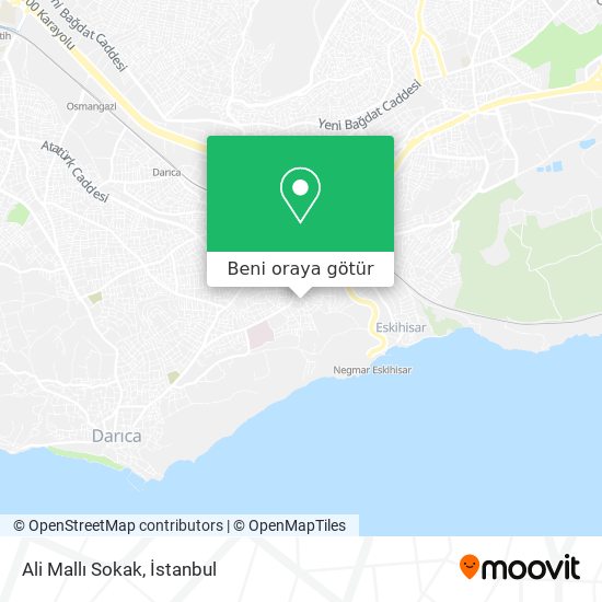 Ali Mallı Sokak harita