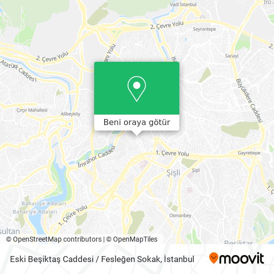Eski Beşiktaş Caddesi / Fesleğen Sokak harita