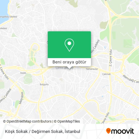 Köşk Sokak / Değirmen Sokak harita