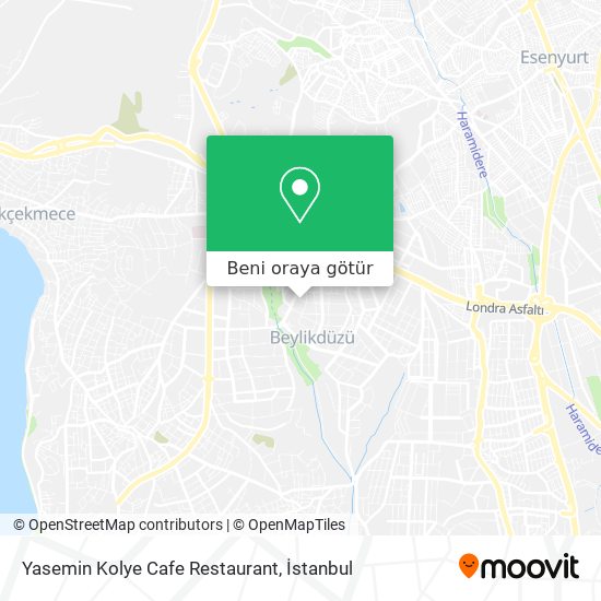 Yasemin Kolye Cafe Restaurant harita