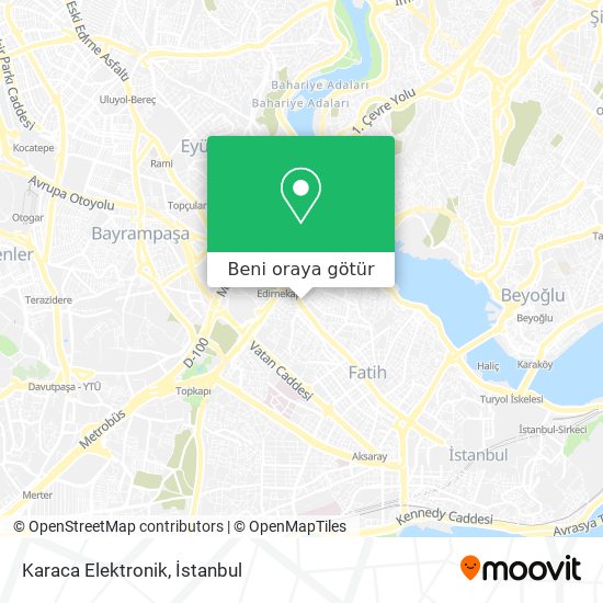 Karaca Elektronik harita