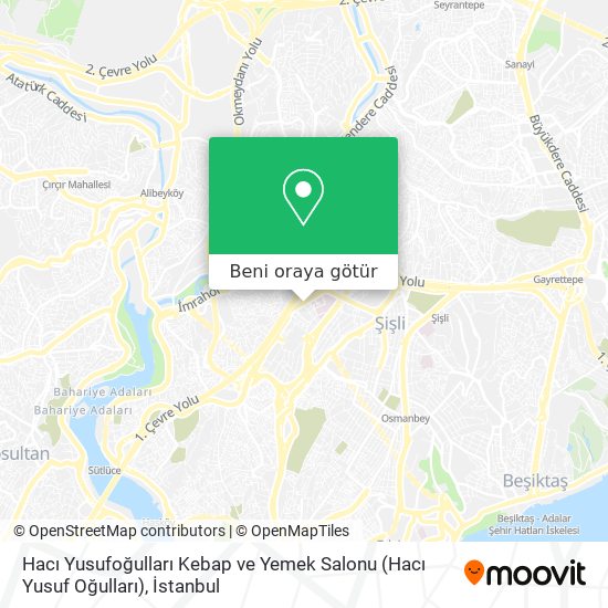 Hacı Yusufoğulları Kebap ve Yemek Salonu (Hacı Yusuf Oğulları) harita