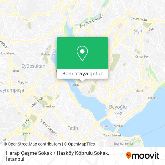 Harap Çeşme Sokak / Hasköy Köprülü Sokak harita