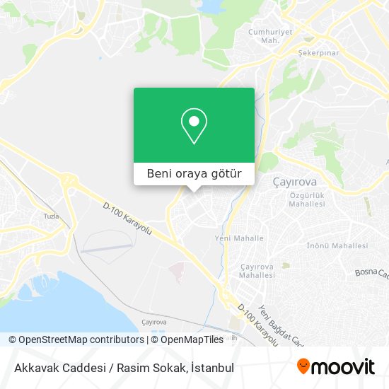 Akkavak Caddesi / Rasim Sokak harita