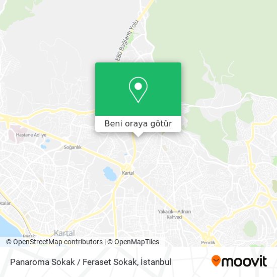 Panaroma Sokak / Feraset Sokak harita