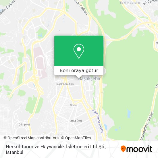 Herkül Tarım ve Hayvancılık İşletmeleri Ltd.Şti. harita