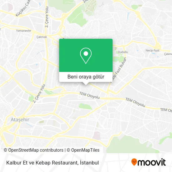 Kalbur Et ve Kebap Restaurant harita