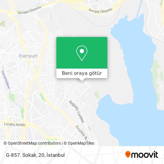 G-857. Sokak, 20 harita