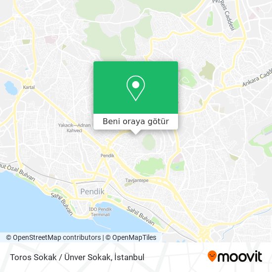 Toros Sokak / Ünver Sokak harita