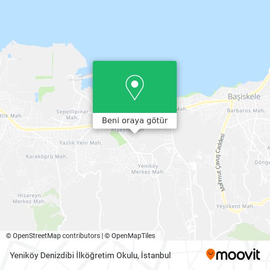 Yeniköy Denizdibi İlköğretim Okulu harita