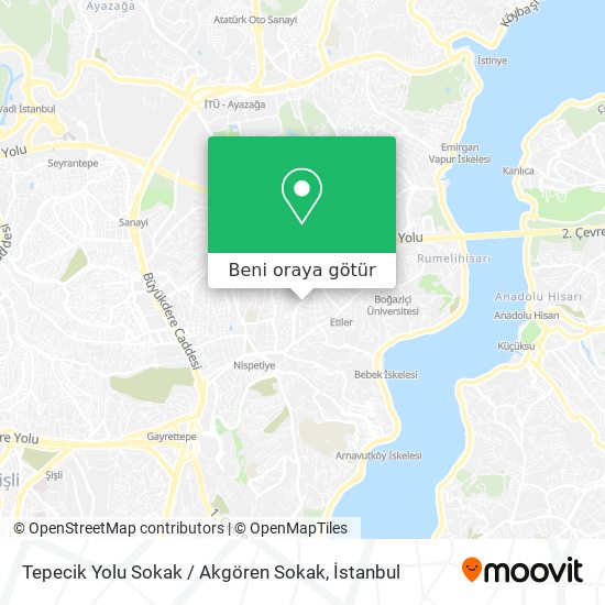 Tepecik Yolu Sokak / Akgören Sokak harita