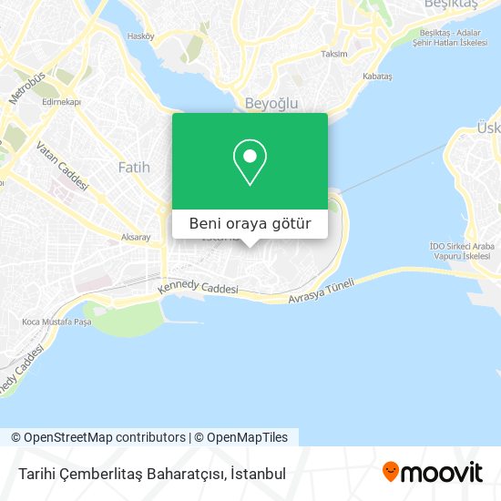 Tarihi Çemberlitaş Baharatçısı harita