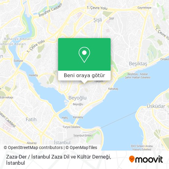 Zaza-Der / İstanbul Zaza Dil ve Kültür Derneği harita