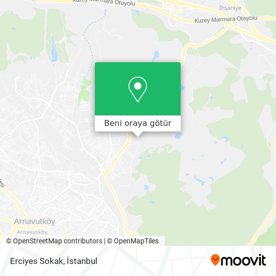 Erciyes Sokak harita