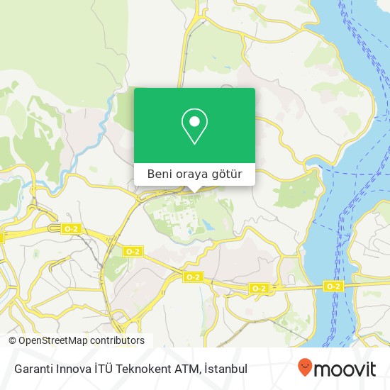 Garanti Innova İTÜ Teknokent ATM harita