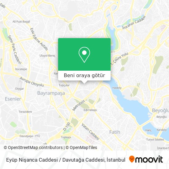 Eyüp Nişanca Caddesi / Davutağa Caddesi harita