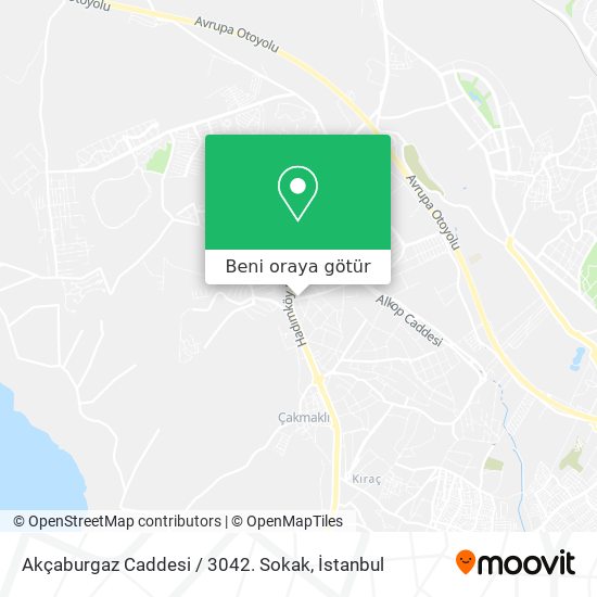 Akçaburgaz Caddesi / 3042. Sokak harita