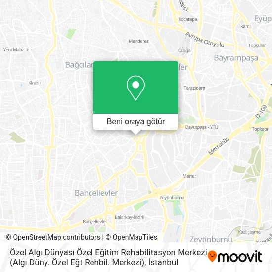 Özel Algı Dünyası Özel Eğitim Rehabilitasyon Merkezi (Algı Düny. Özel Eğt Rehbil. Merkezi) harita