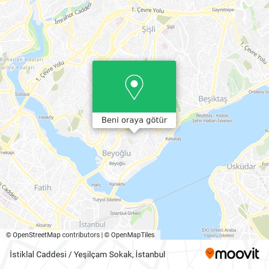 İstiklal Caddesi / Yeşilçam Sokak harita