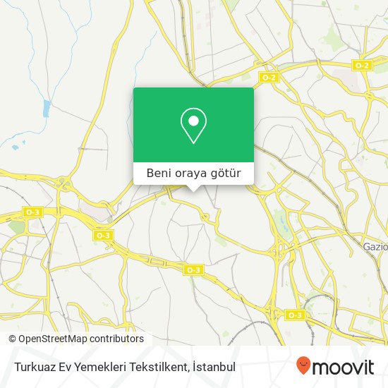 Turkuaz Ev Yemekleri Tekstilkent harita