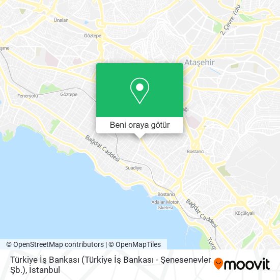 Türkiye İş Bankası (Türkiye İş Bankası - Şenesenevler Şb.) harita