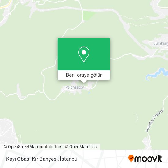 Kayı Obası Kır Bahçesi harita