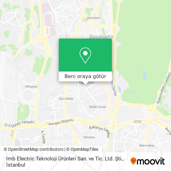 Imb Electric Teknoloji Ürünleri San. ve Tic. Ltd. Şti. harita