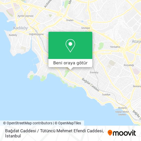 Bağdat Caddesi / Tütüncü Mehmet Efendi Caddesi harita