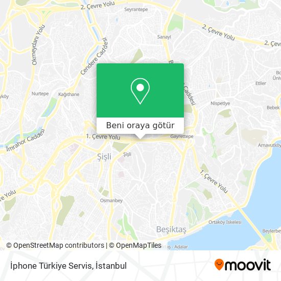 İphone Türkiye Servis harita