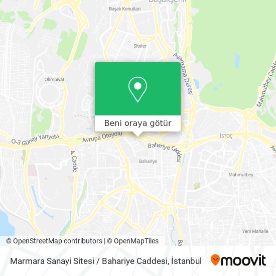 Marmara Sanayi Sitesi / Bahariye Caddesi harita